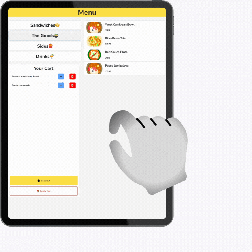 Untapp's interactive screens can be used as self-service kiosks.